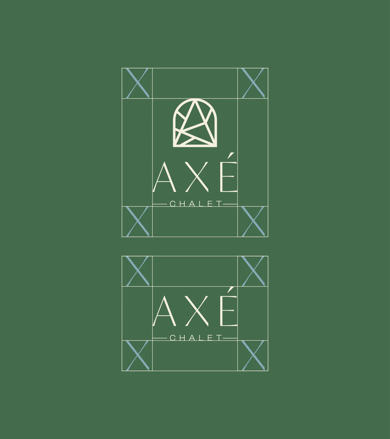 Área segura del logo de Axé Chalet